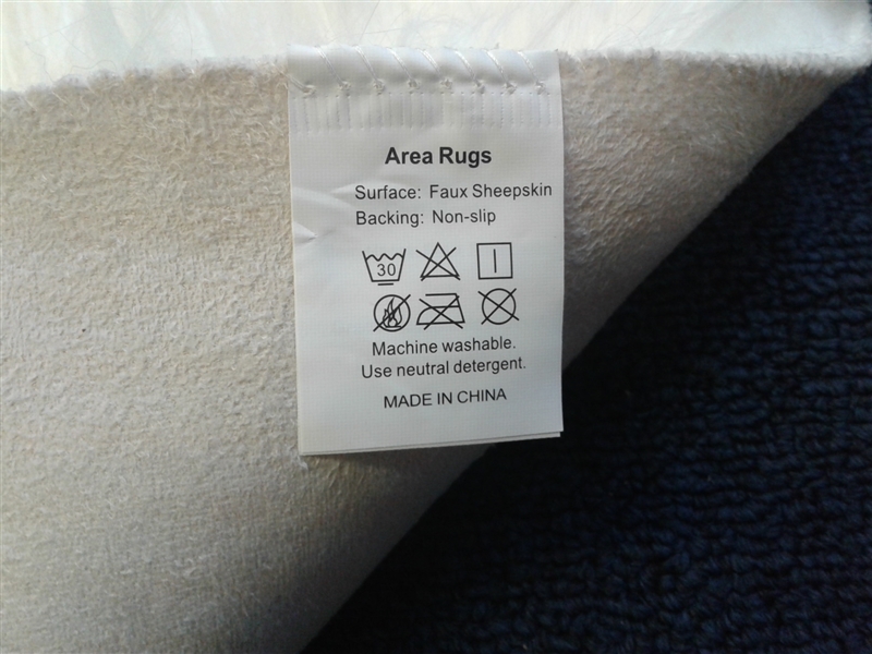 White Fluffy Rug 