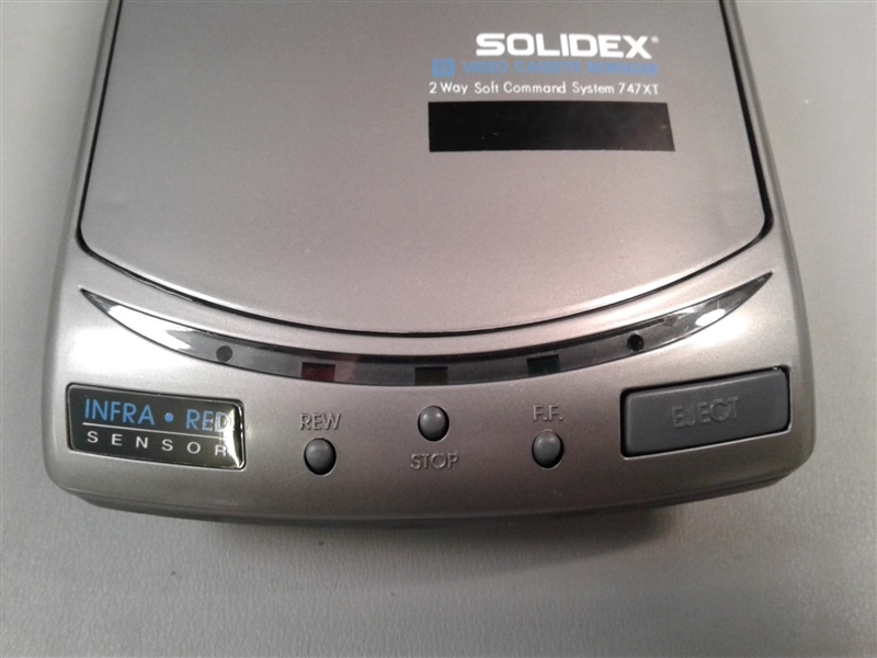 NOS- Solidex 8mm Video Cassette Rewinder & 8mm Video Cassette Tape