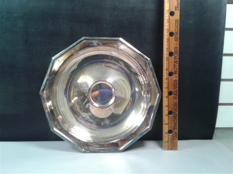 4 Silver Serving Dishes