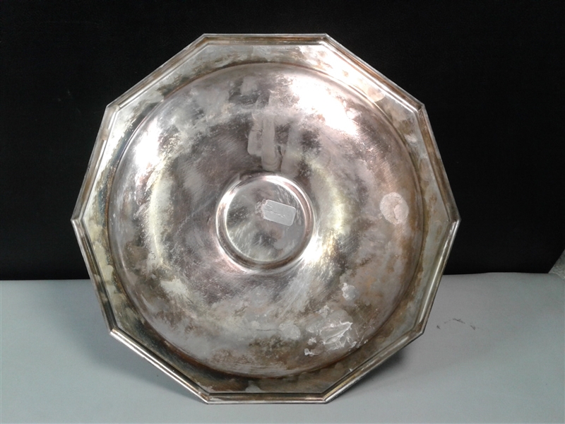 4 Silver Serving Dishes