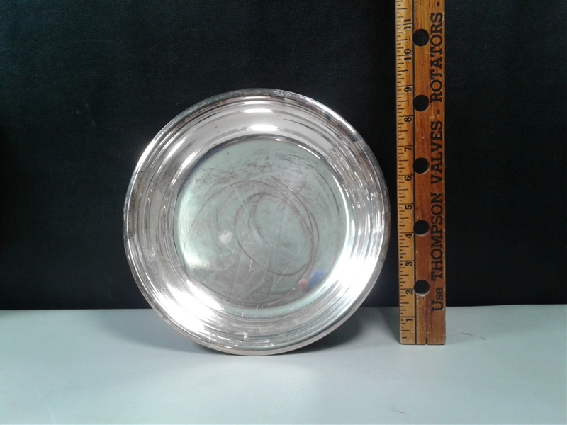 4 Silver Serving Dishes