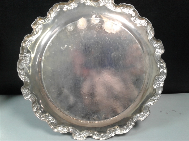 4 Silver Serving Dishes