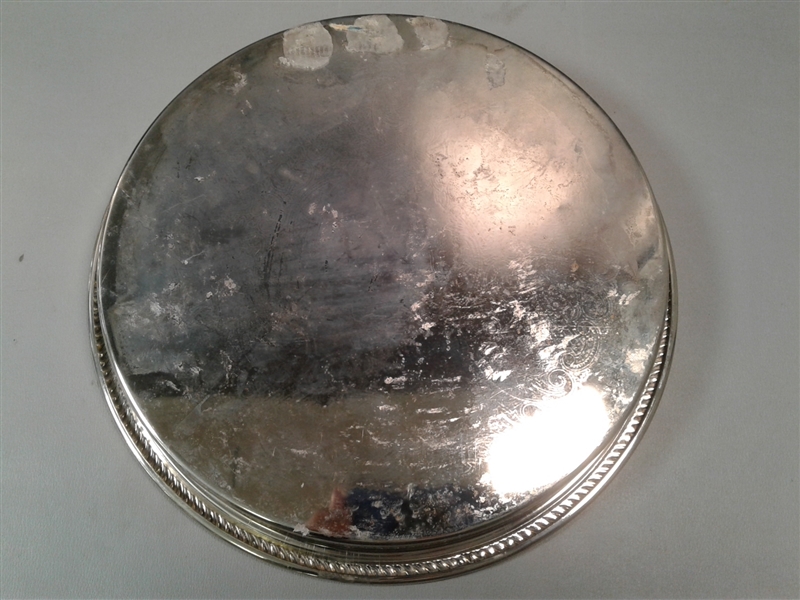 4 Silver Serving Dishes