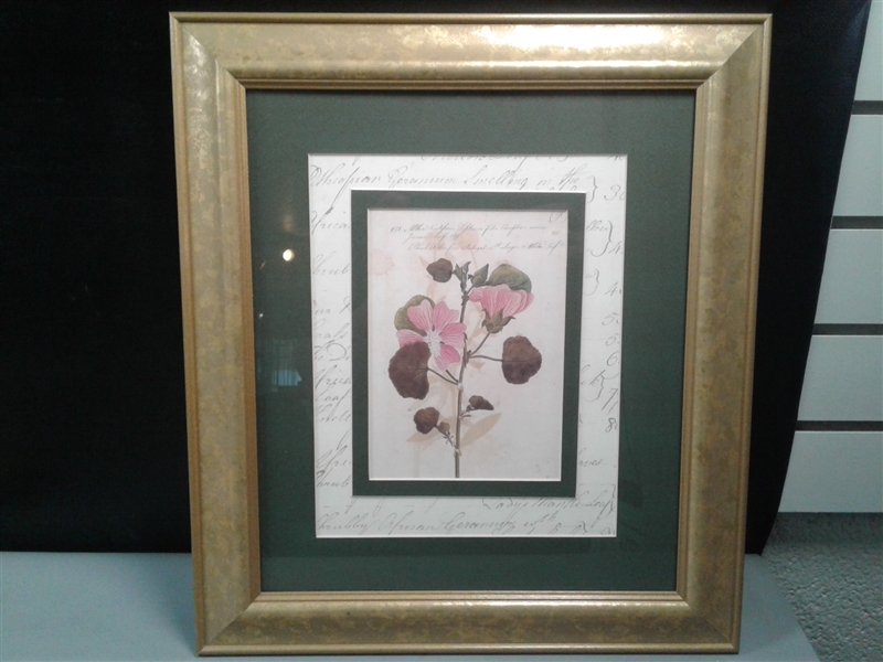 Trio of Matted and Framed Art