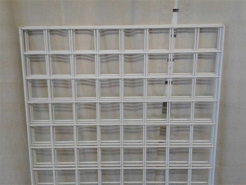 Three Wall Mount Wire Grid Panels