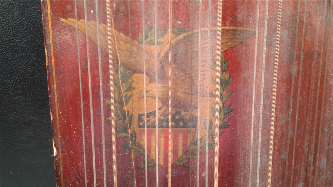 Antique Handheld Harp