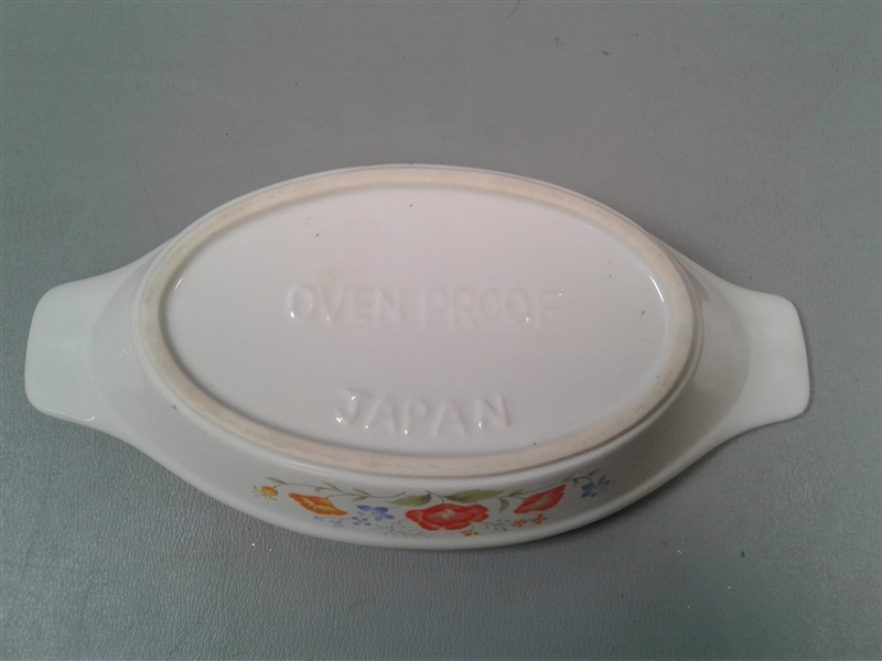 Rare VTG Japan Oven Proof Small Baking Dishes Set of 4
