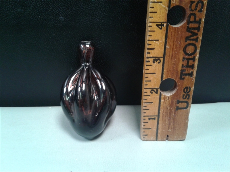 Hand Blown Glass Fruit With Hand Blown Glass Bowl