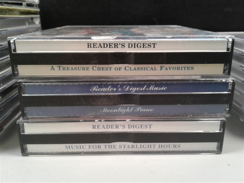 Cassette and VCR Tape Holders with Cassettes and CD's