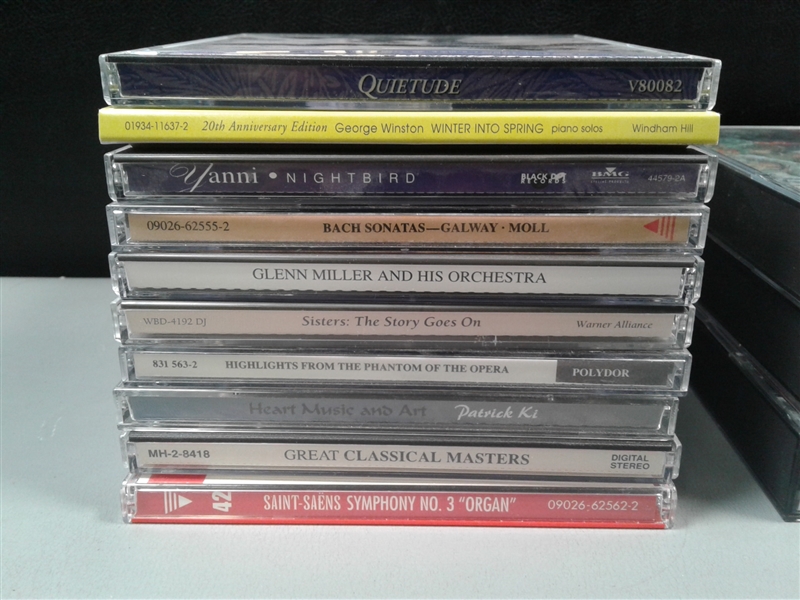 Cassette and VCR Tape Holders with Cassettes and CD's