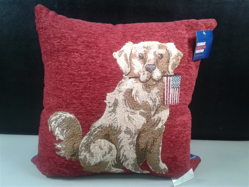 4 Dog Themed Throw Pillows