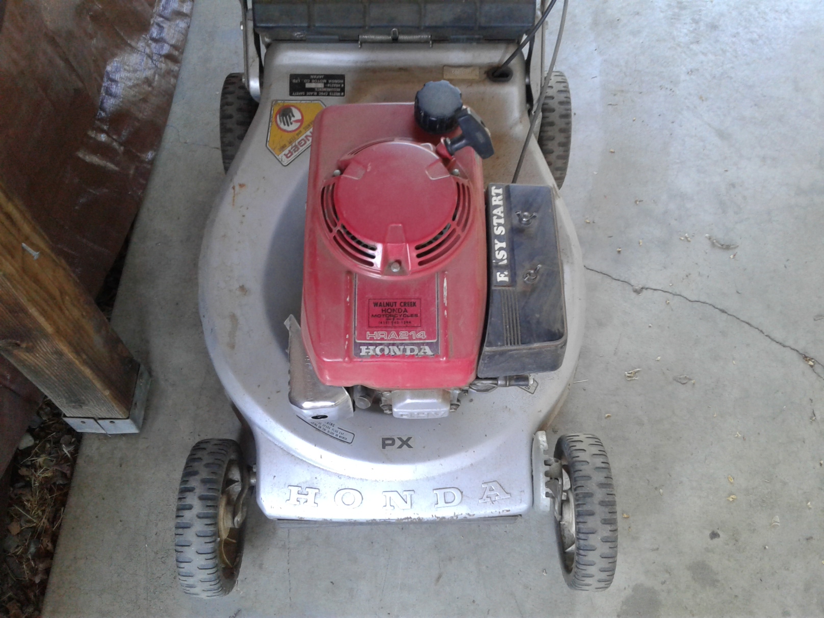 Lot Detail HRA214 HONDA MOWER