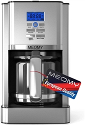 MEOMY Coffee Maker, 12 Cups Programmable Stainless Steel Coffee Machine