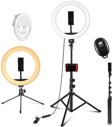 10" Selfie Ring Light with Tripod Stand
