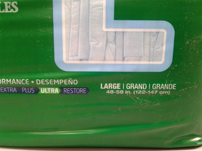FitRight Ultra Adult Diapers, Disposable Incontinence Briefs with Tabs Large 20 Ct
