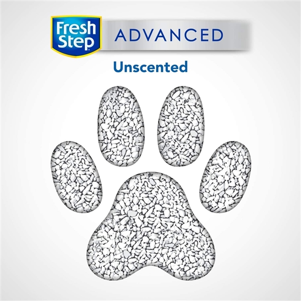  Fresh Step Advanced Simply Unscented Clumping Cat Litter - 18.5 Pounds