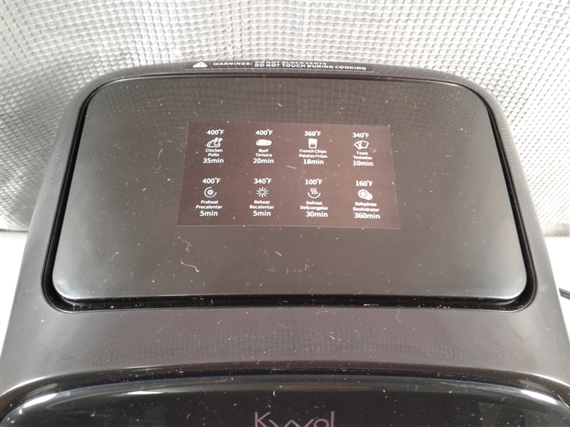 Kyvol Air Fryer, Halogen Heating Ceramic Coated Digital Airfryer Dehydrator Oilless Cooker 6 Quart