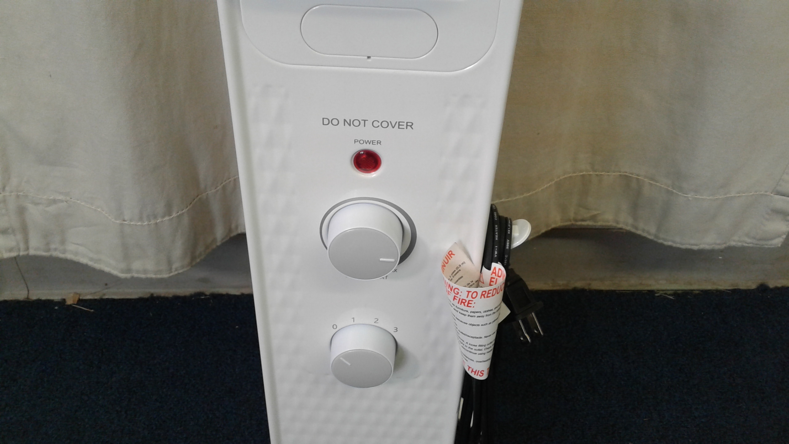 Lot Detail Mainstays Electric Radiator Heater