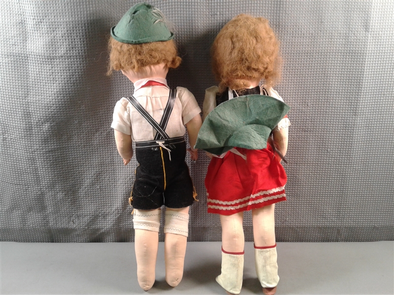 Vintage Hansel and Gretel Dolls