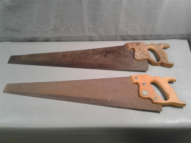 Push Pull Saw, Hand Saws, Carving Tools and a Spoke