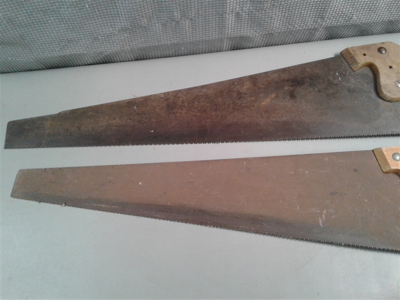 Push Pull Saw, Hand Saws, Carving Tools and a Spoke