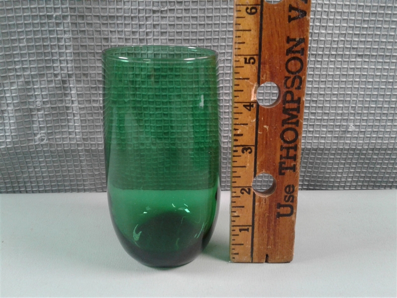 Vintage Green Glassware