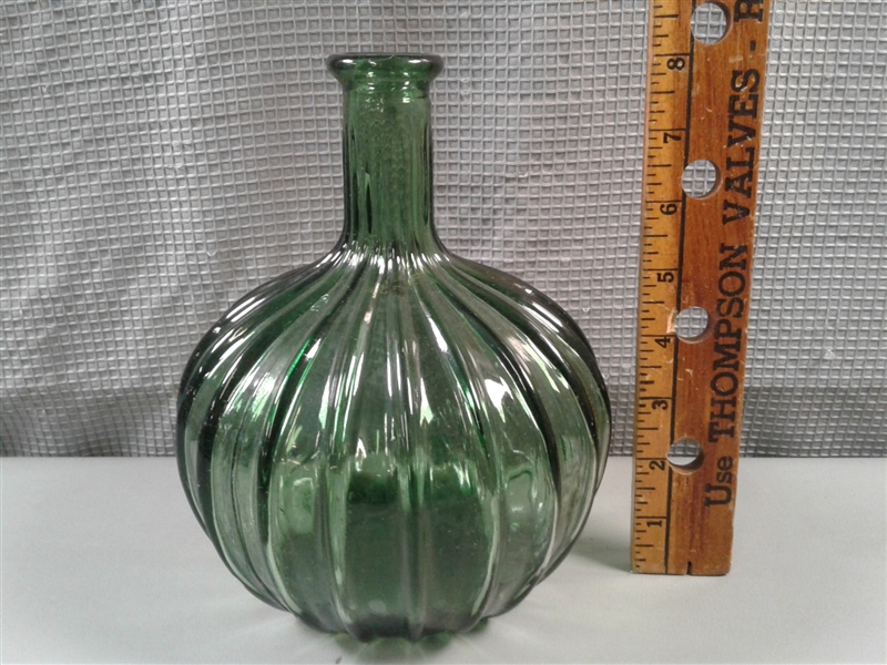 Vintage Green Glassware