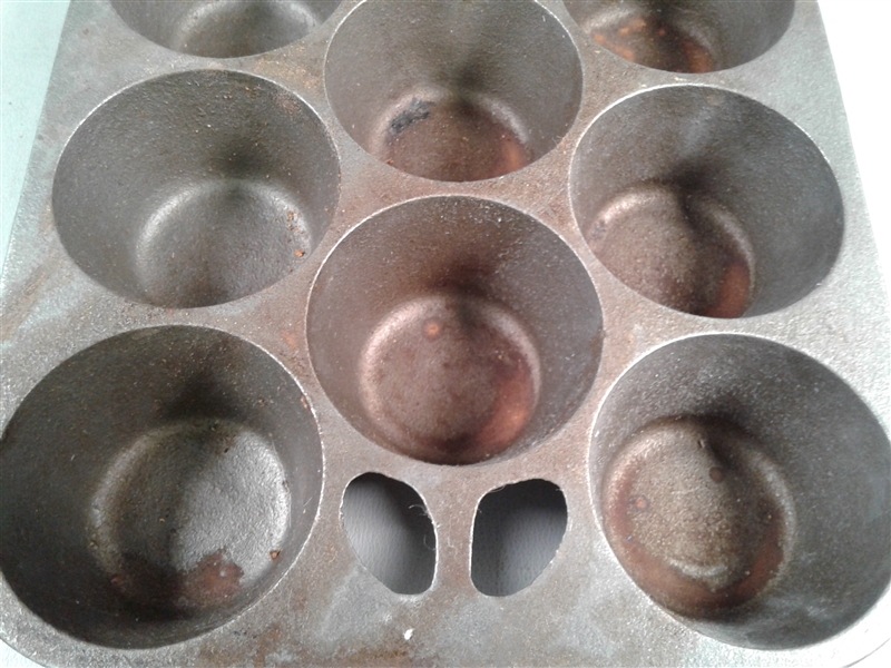 Vintage Cast Iron Muffin Tin
