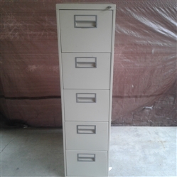 5 Drawer Locking Metal File Cabinet