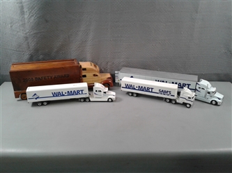 Collectible Wal-Mart Trucks-Die Cast & Wood