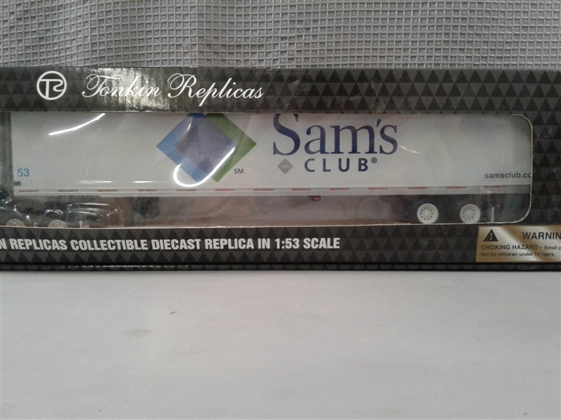 Tonkin 1:53 Replica Walmart Sam's Club Truck and 1:87 Walmart Truck NIB