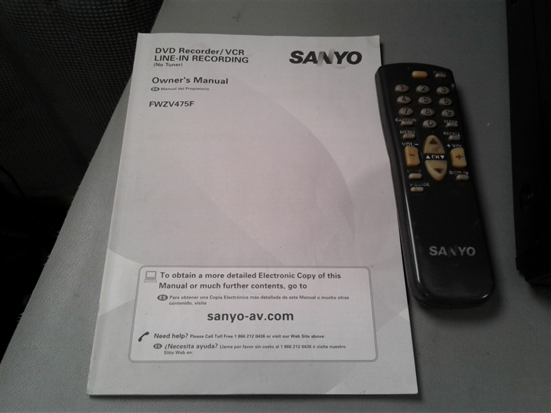 Sanyo DVD Recorder/VCR