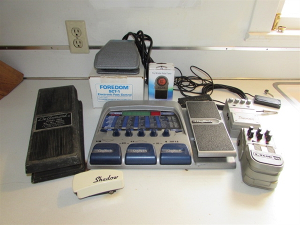 ASSORTED GUITAR FOOT PEDALS