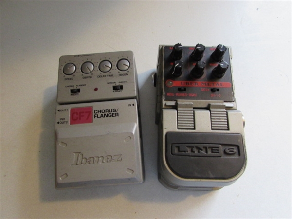 ASSORTED GUITAR FOOT PEDALS