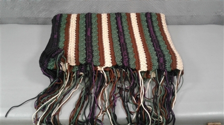 Handmade Crochet Throw Blanket 38x48- Unfinished
