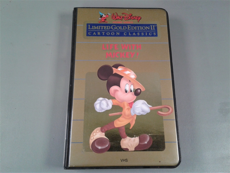 Walt Disney Home Video Limited Gold Edition II Cartoon Classics: Life With Mickey! VHS