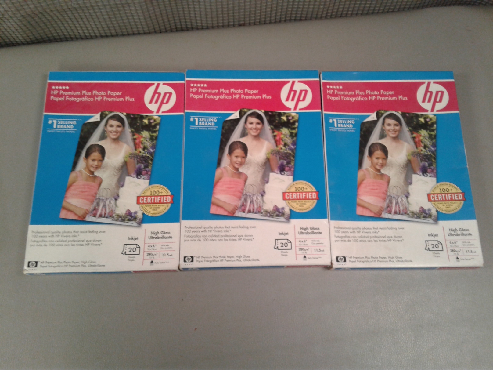 Lot detail hp photo paper 4x6 2 frames