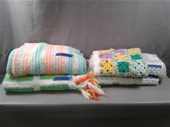 5 Crochet Afghan Blankets 