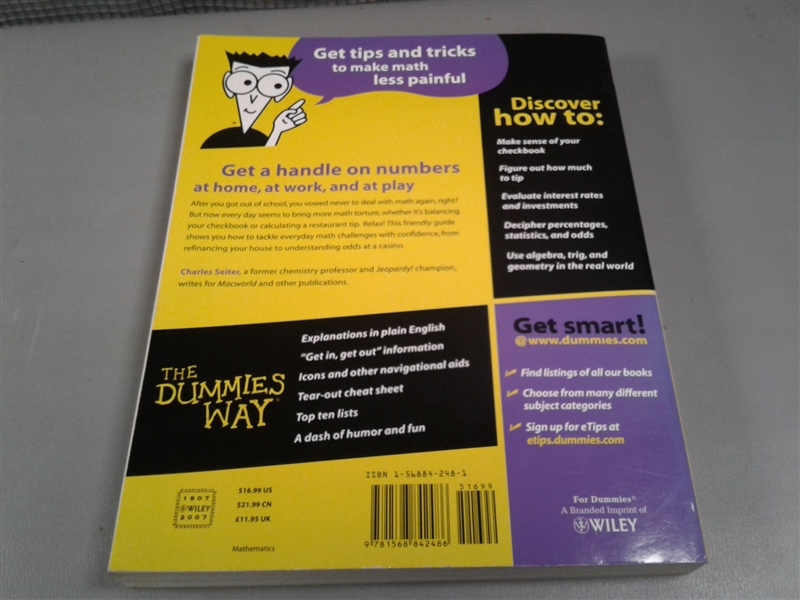 Math FOR DUMMIES Books