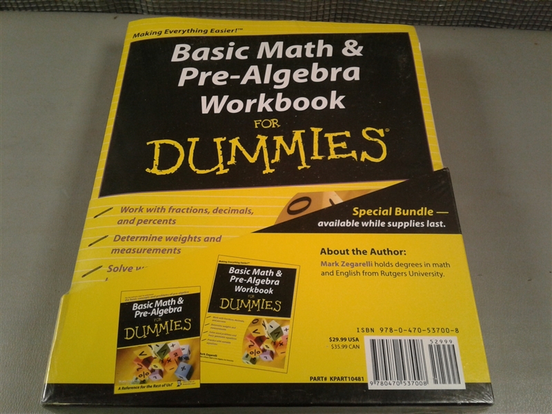 Math FOR DUMMIES Books