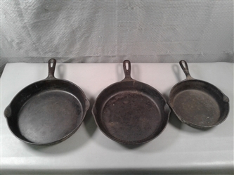 Griswold 10 1/2" Cast Iron Skillet No.  & Others