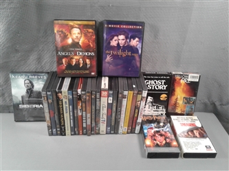 Collection of 24 DVDs and 4 VHS Tapes