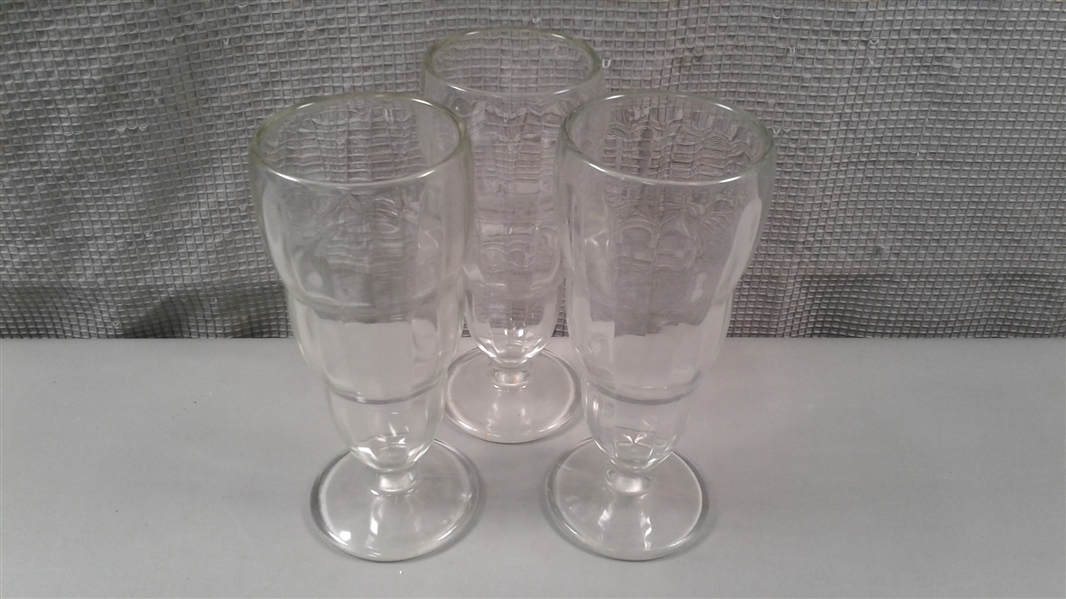 Set of 3 Milkshake Glasses