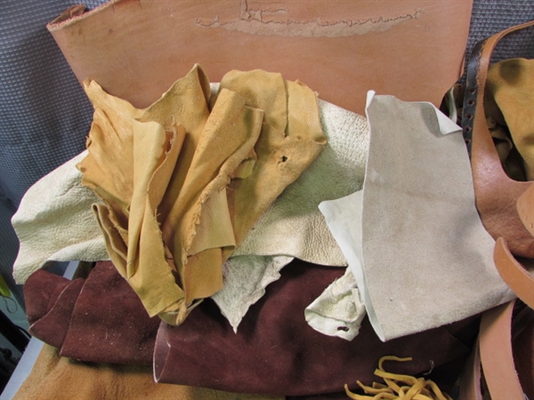 Large Lot of Leather