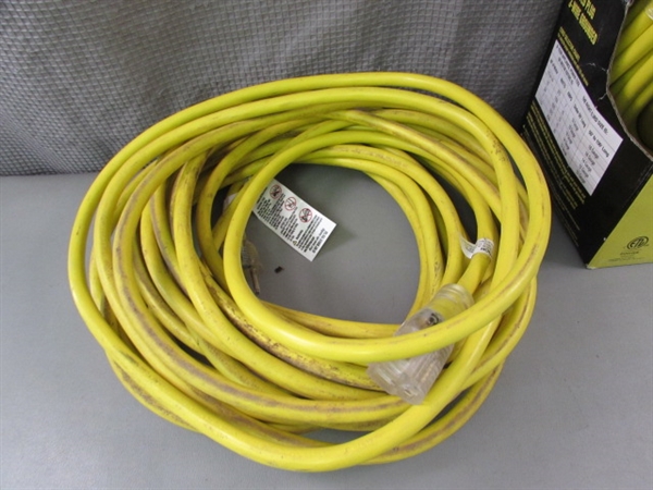Heavy Duty Extension Cords- 1 new.