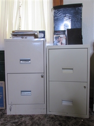 Pair of Filing Cabinets, Paper Pads, Cardstock, Paper Shredder