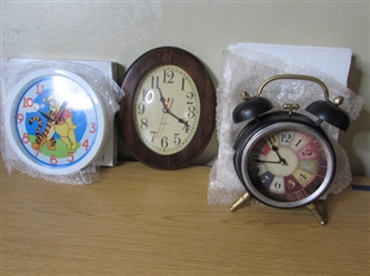 VTG Montgomery Ward Clock & 2 New Clocks
