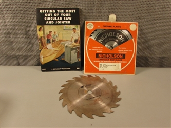Circular Saw and Jointer Book & Saw Blades