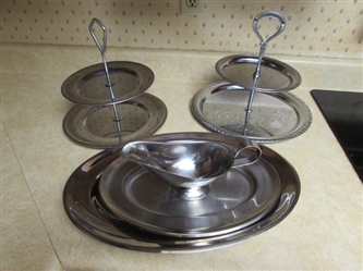 STAINLESS SERVING PIECES