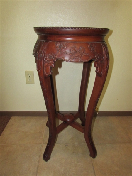 CARVED WOODEN STAND